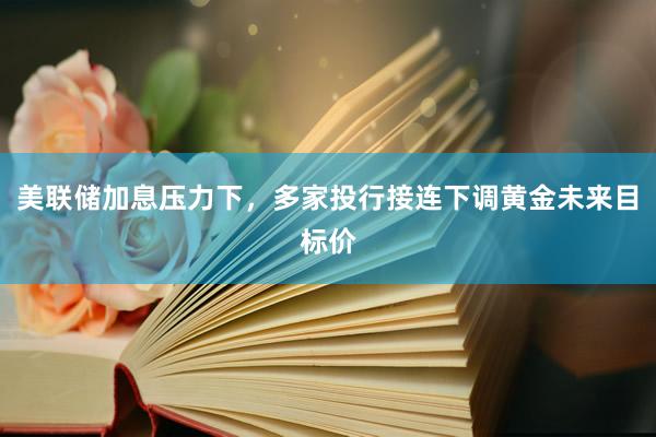 美联储加息压力下，多家投行接连下调黄金未来目标价