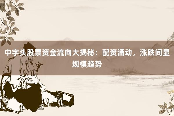 中字头股票资金流向大揭秘：配资涌动，涨跌间显规模趋势
