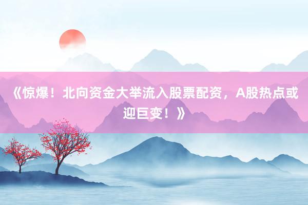《惊爆！北向资金大举流入股票配资，A股热点或迎巨变！》