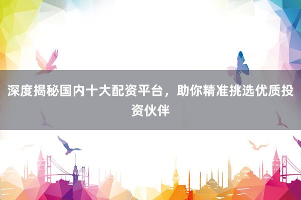 深度揭秘国内十大配资平台，助你精准挑选优质投资伙伴
